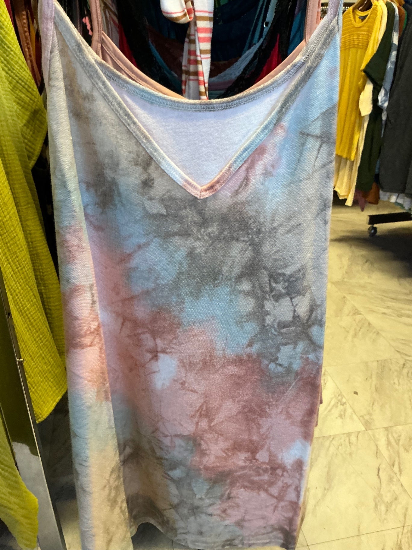 Zenana Tank Top 3X Multicolor (Tie-dye) NWOT