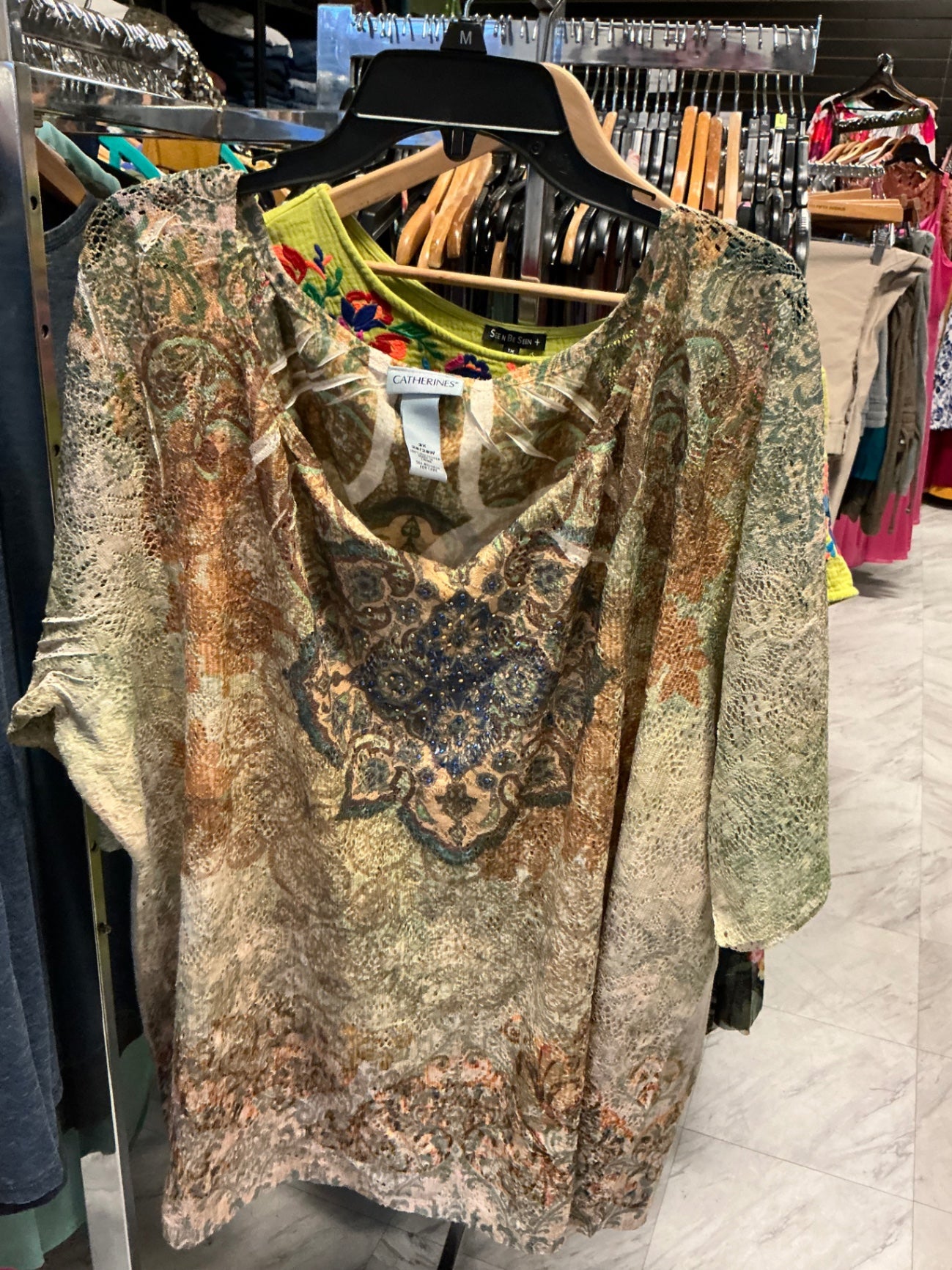 Catherines Blouse 3X Multicolor