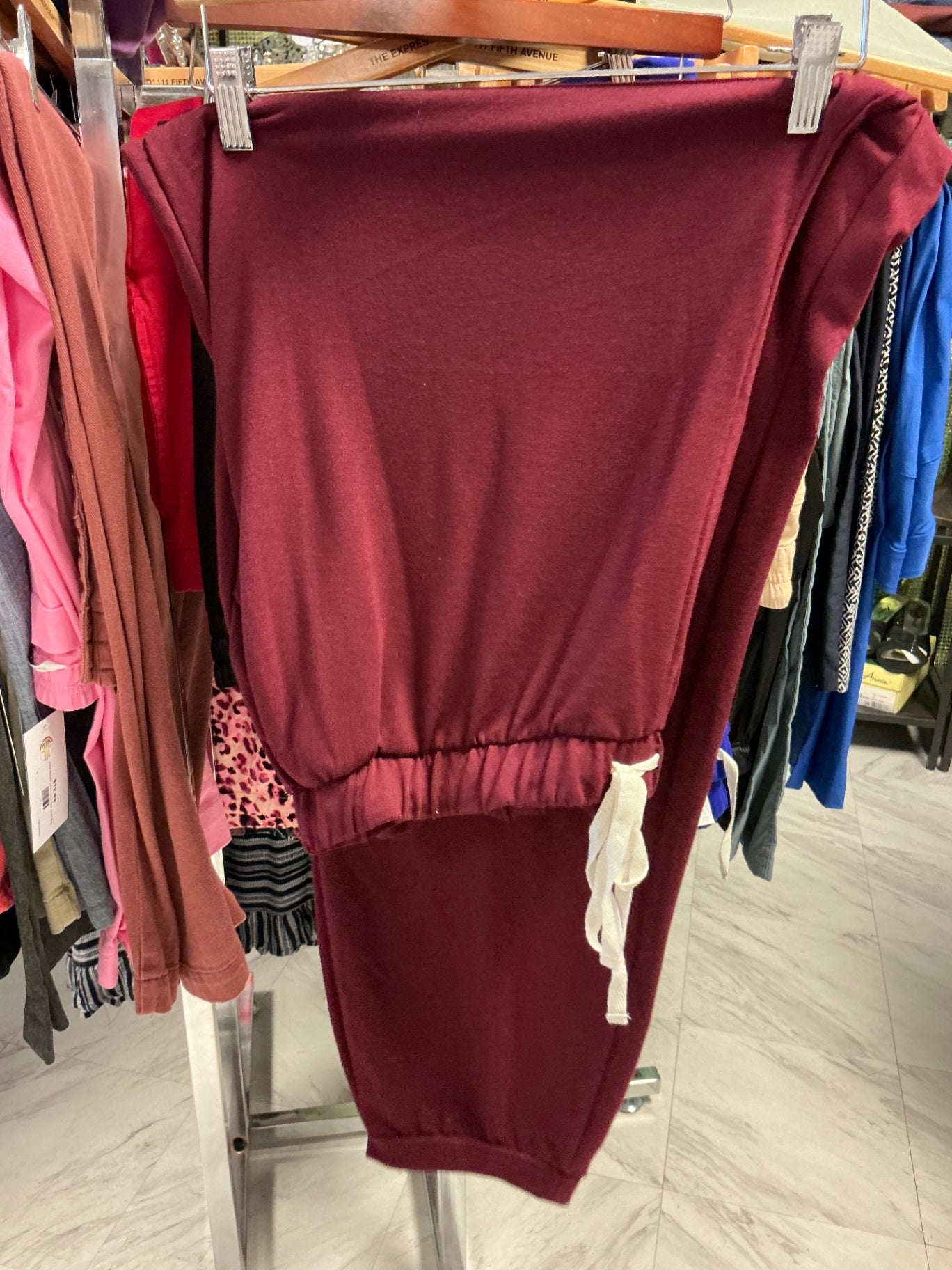 Zenana Athletic Pant 3X Burgundy NWOT