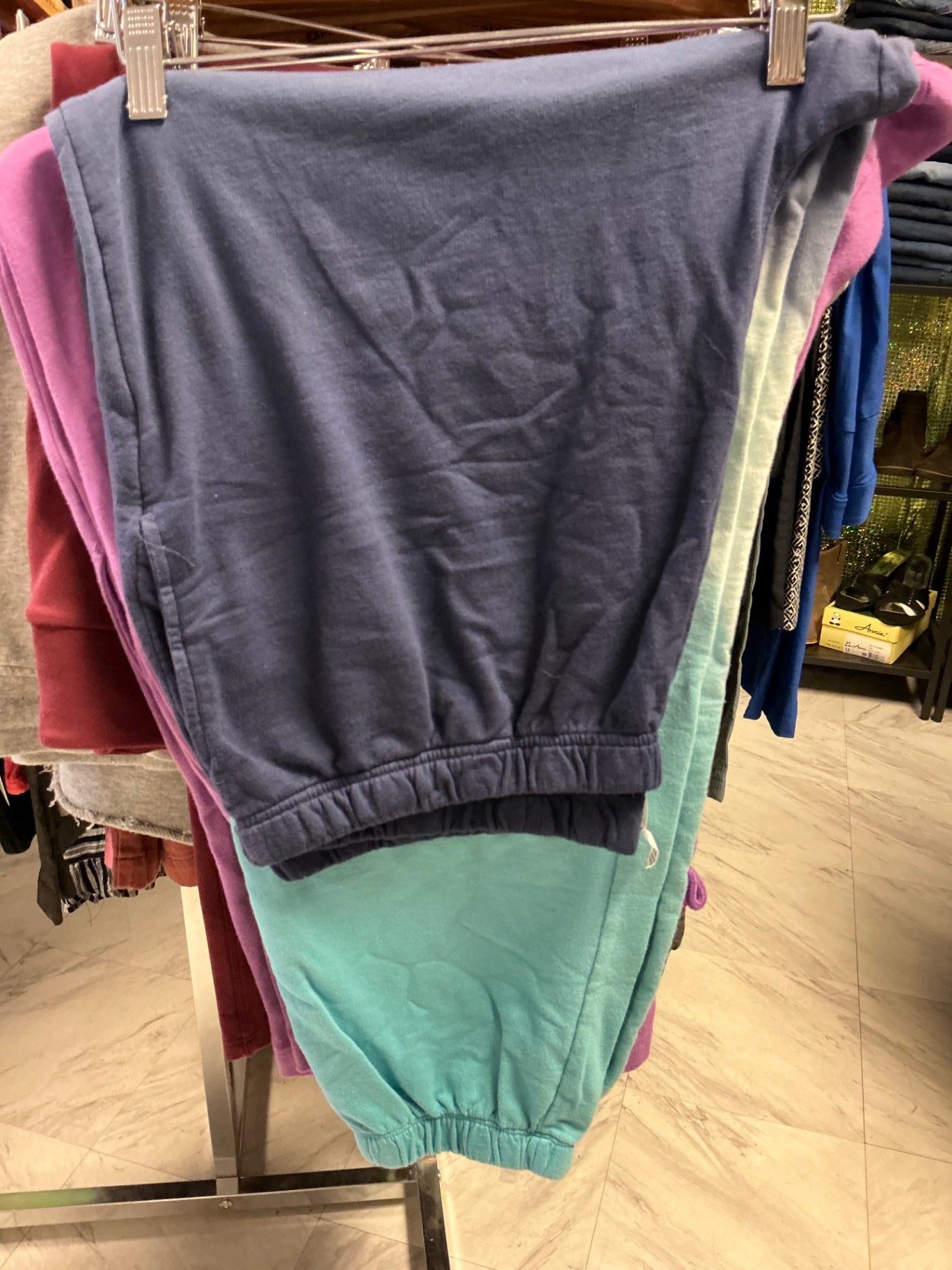 Zenana Sweatpants 3X Blue and teal ombre NWOT