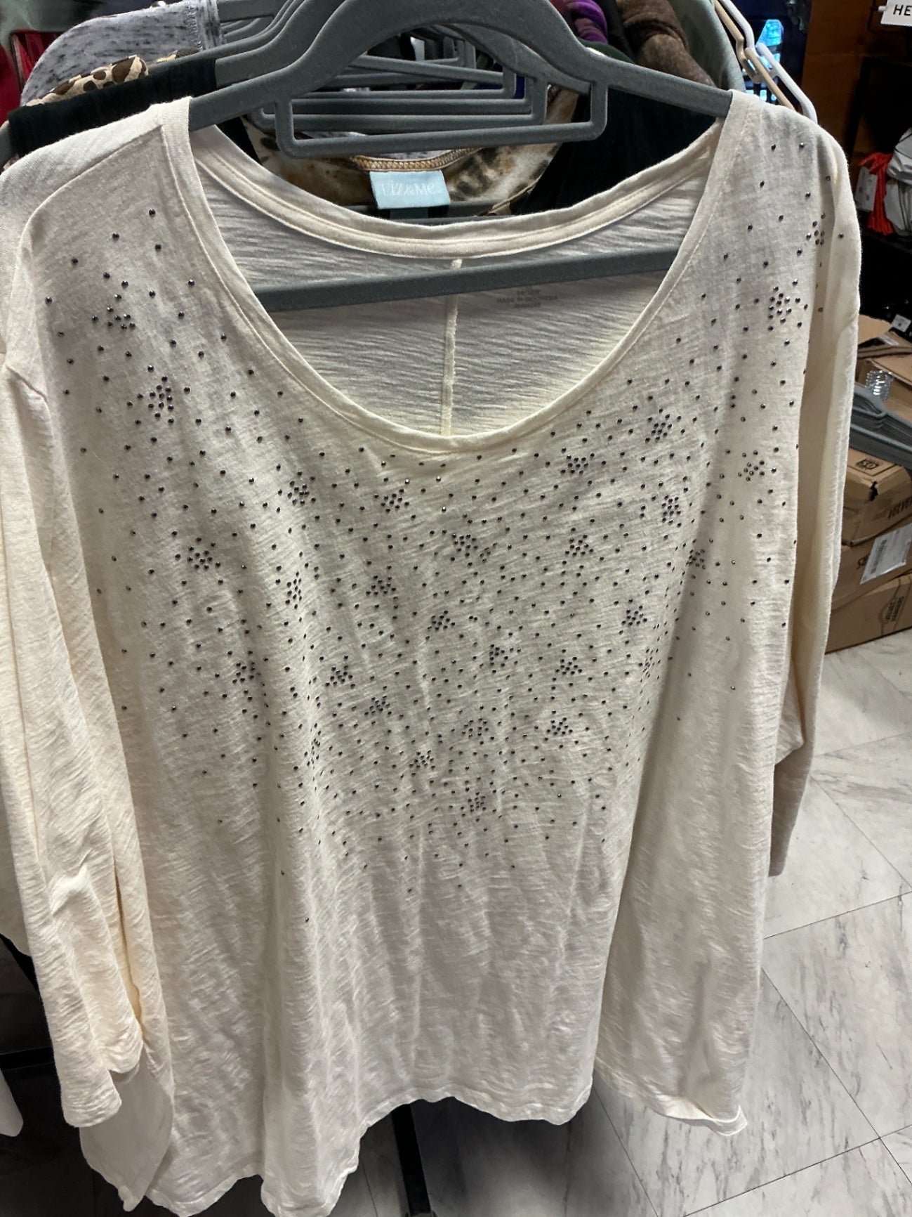 Catherine’s Long Sleeve Top 5X Cream