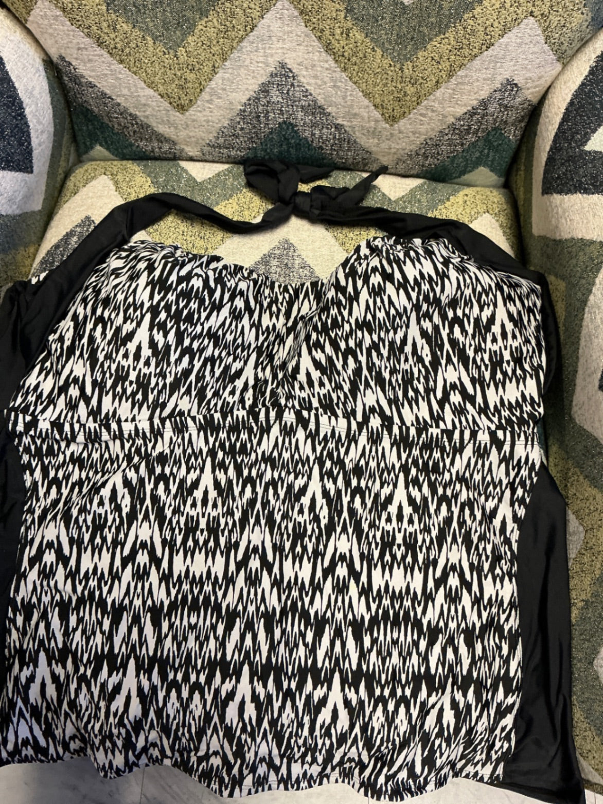 Catalina Tankini 3X Black and White