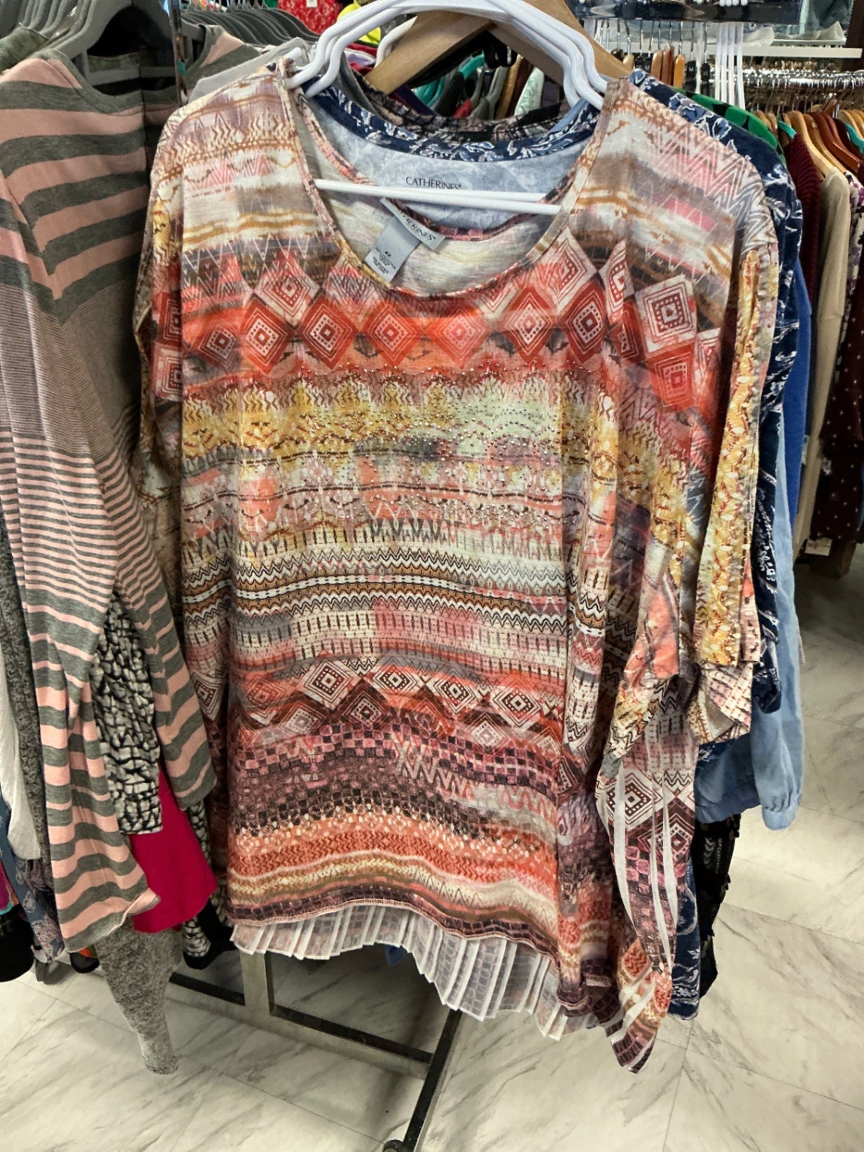 Catherines T-Shirt 4X Multicolor