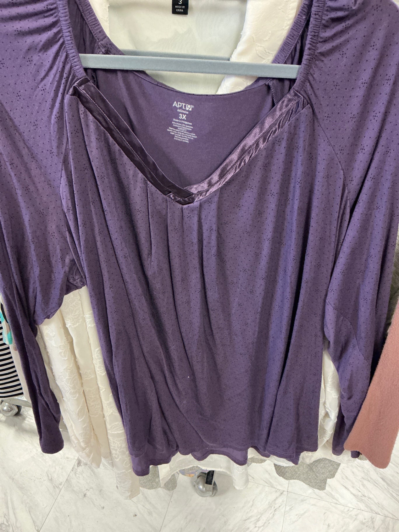 Apt. 9 Blouse 3X Purple