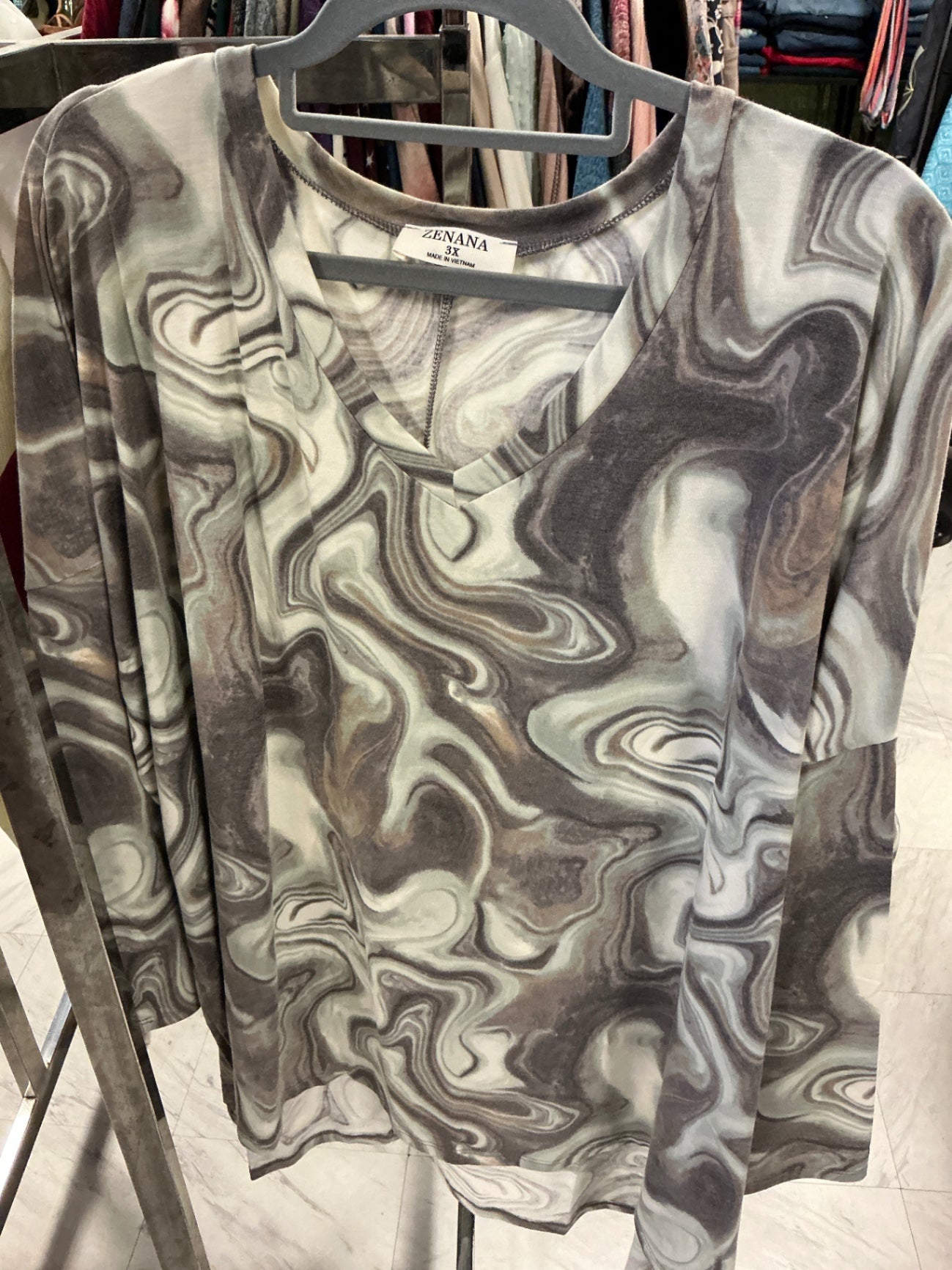 Zenana Blouse 3X Multicolor