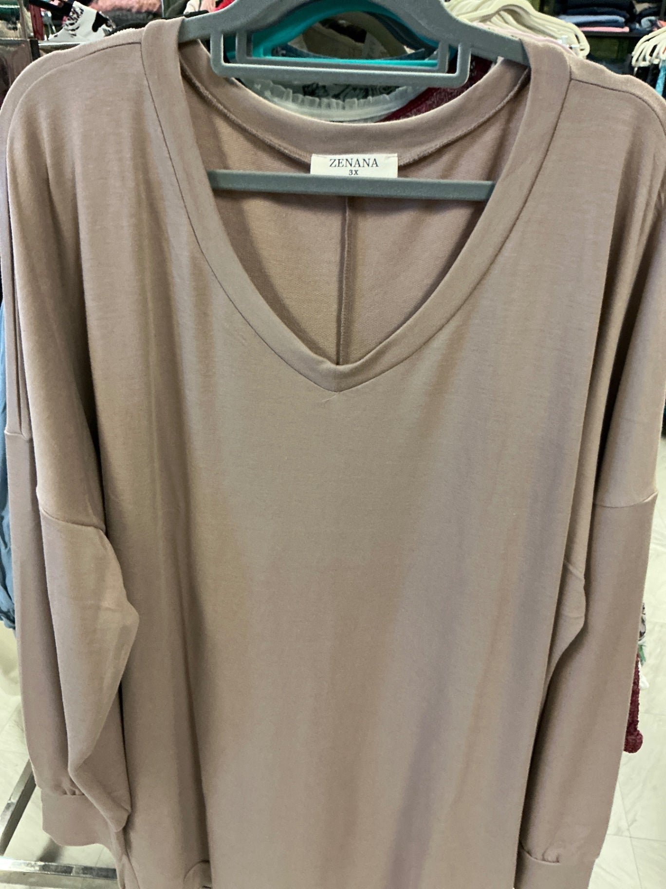 Zenana Sweater 3X Beige NWOT