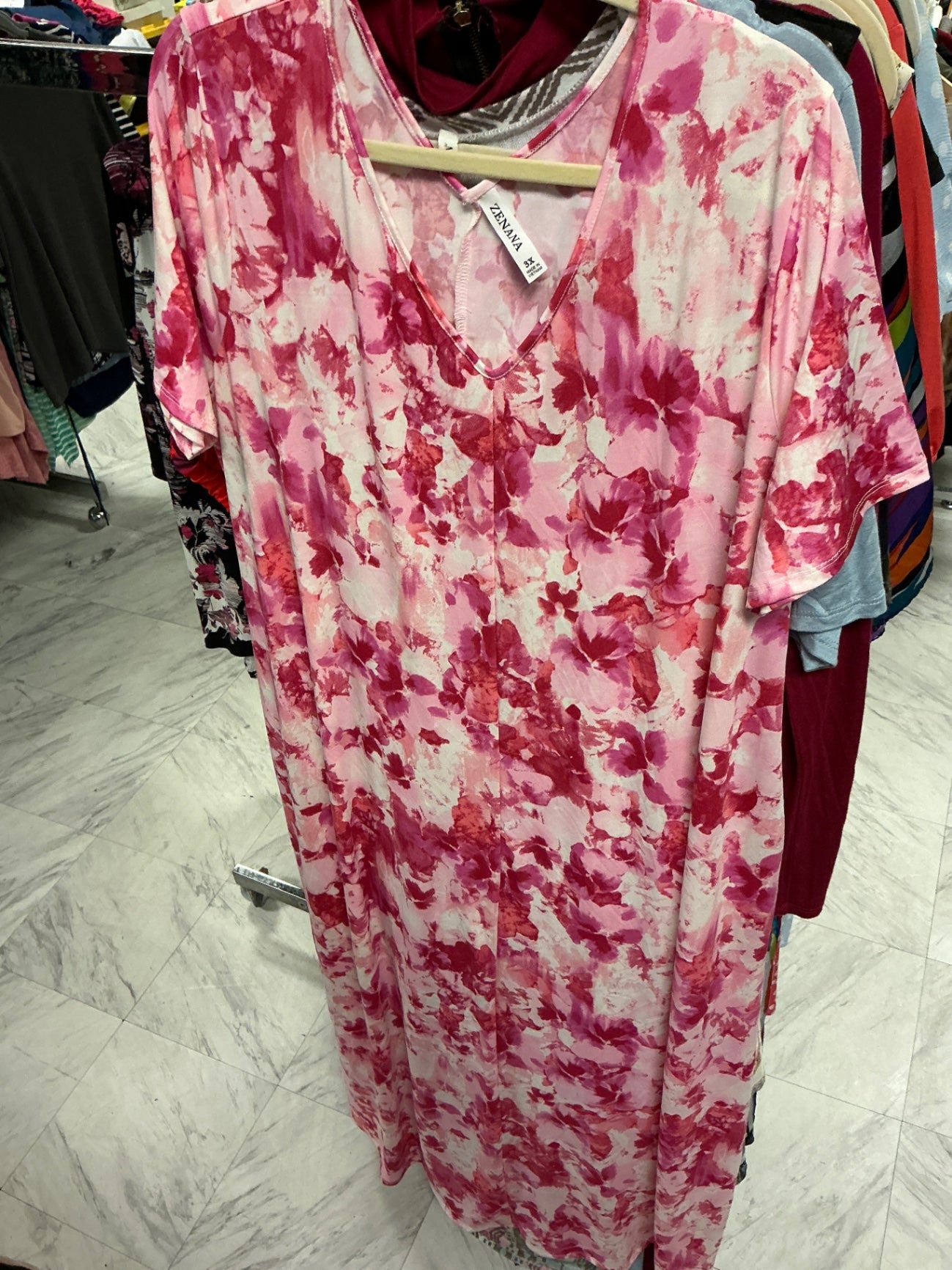 Zenana Dress 3X Pink NWOT