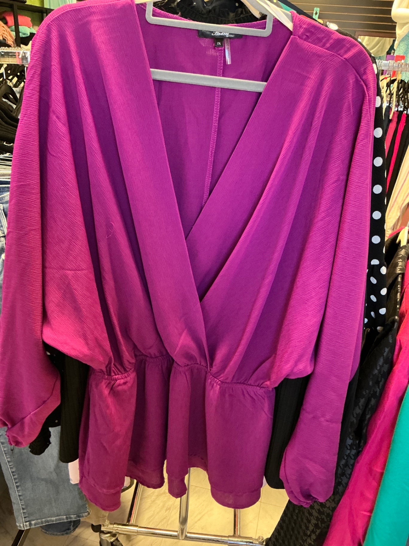 Andree Blouse 2X Purple