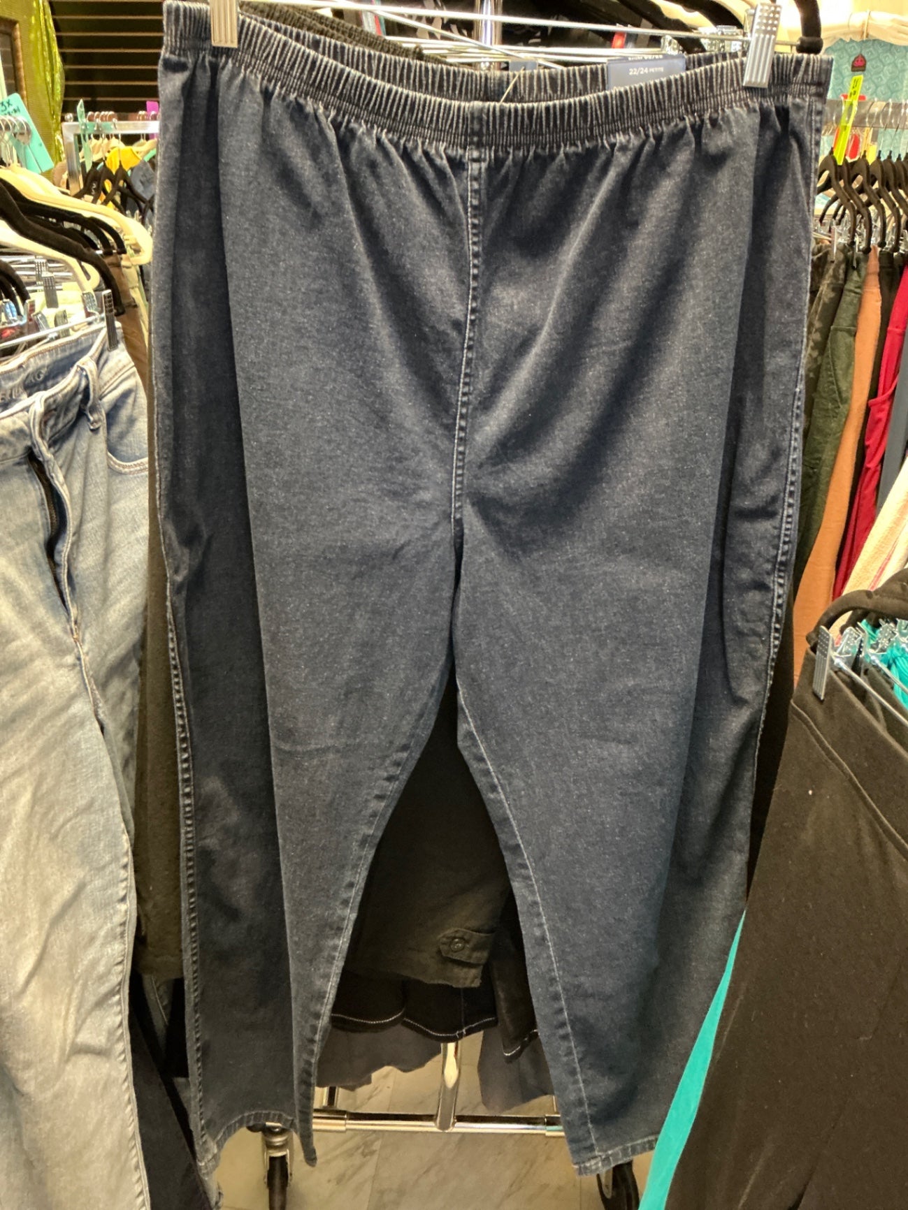 Avenue Denim Pants 22/24P Dark Blue NWT