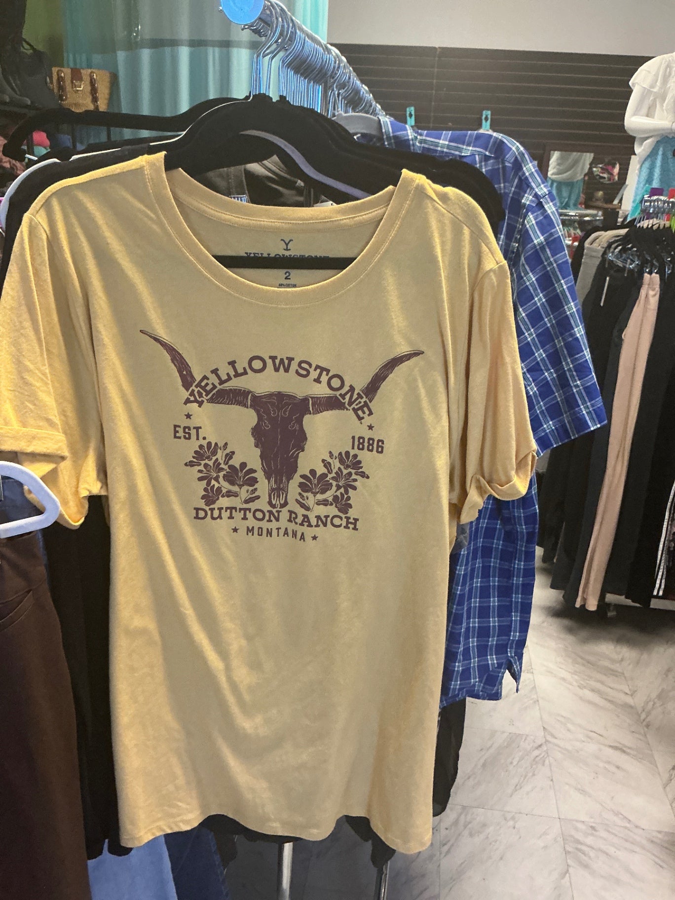 Yellowstone T-Shirt 2 Yellow