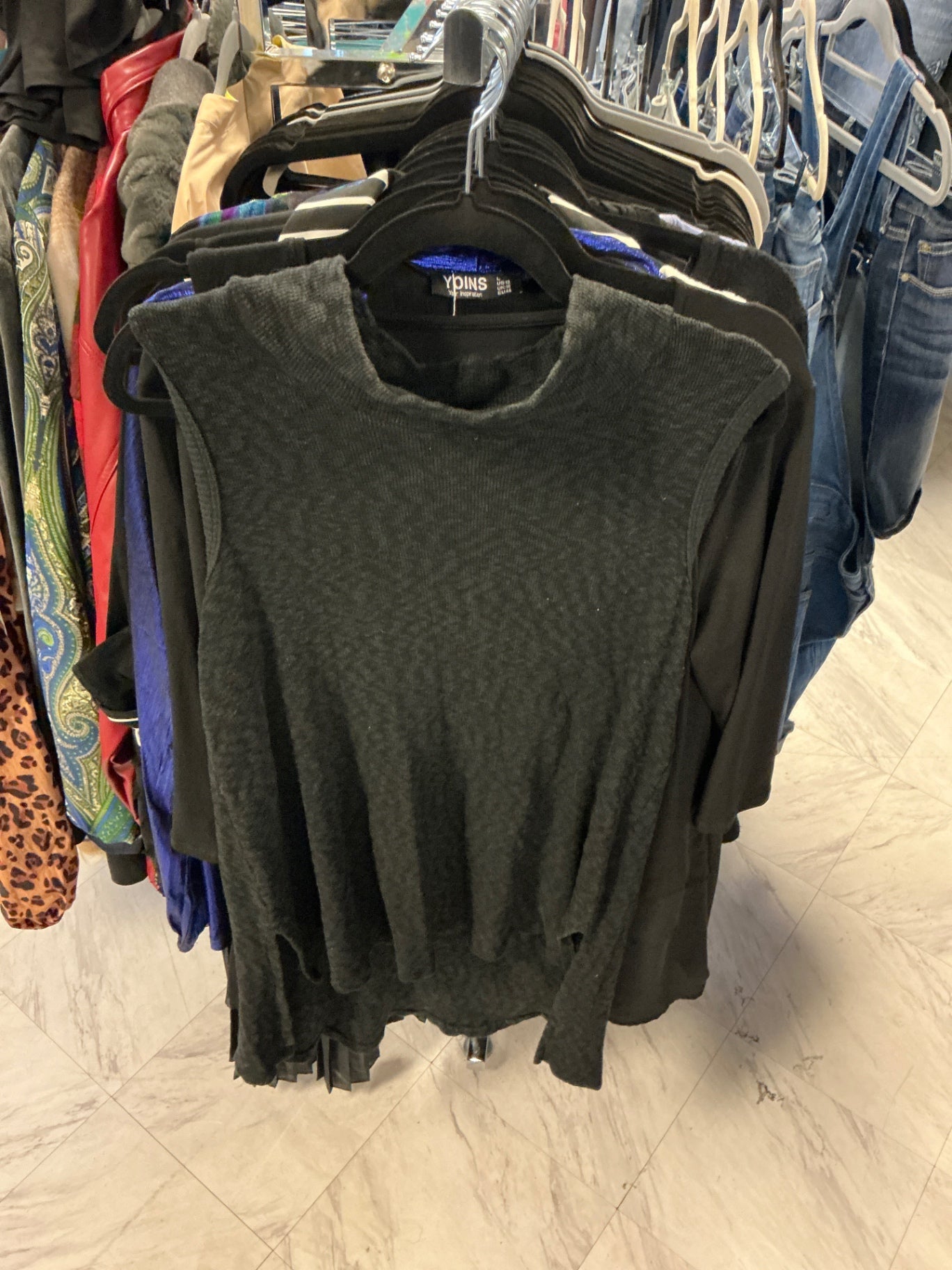 Cha Cha Vente Tank Top XL Black