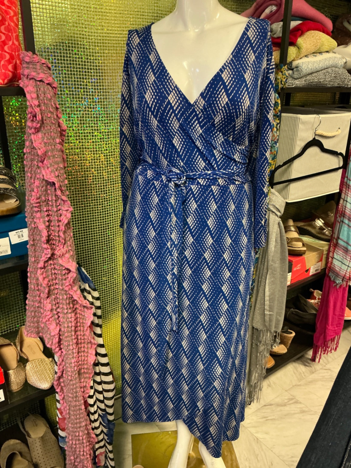 Catherine’s Dress - Blue and White - 22/24