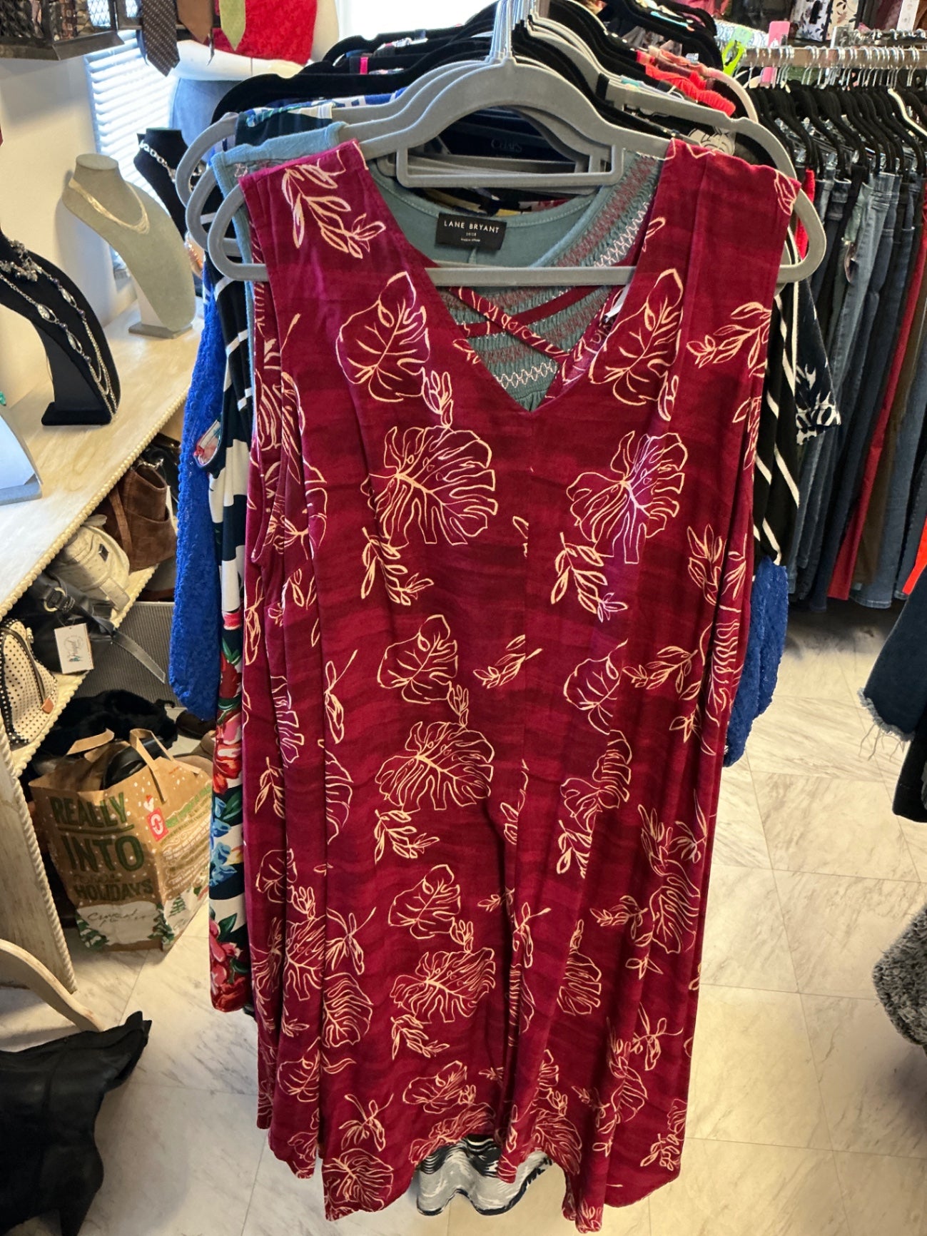 AVA & VIV Dress - Red - 2X