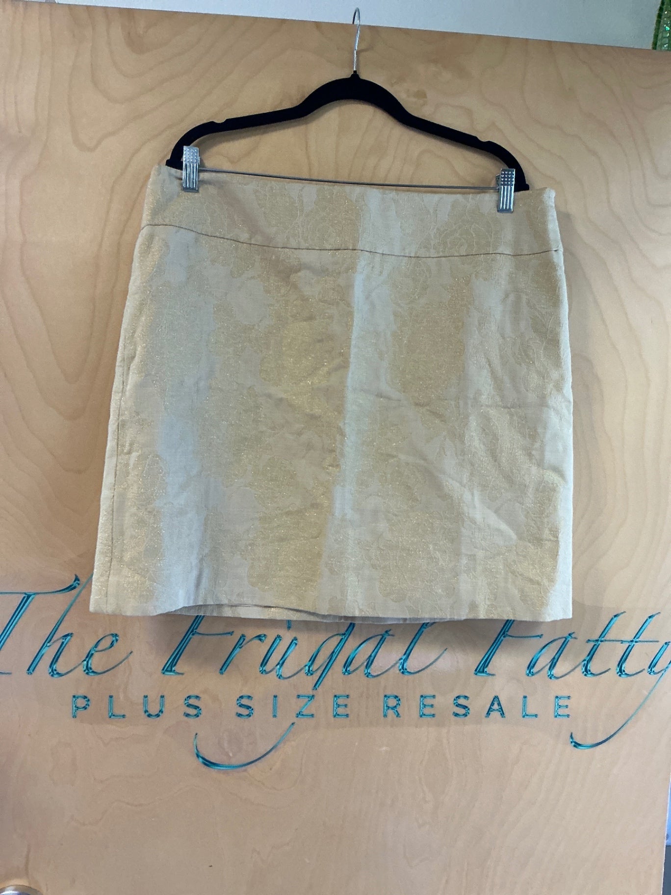 Ann Taylor LOFT Skirt - Beige, Gold - 16 NWT