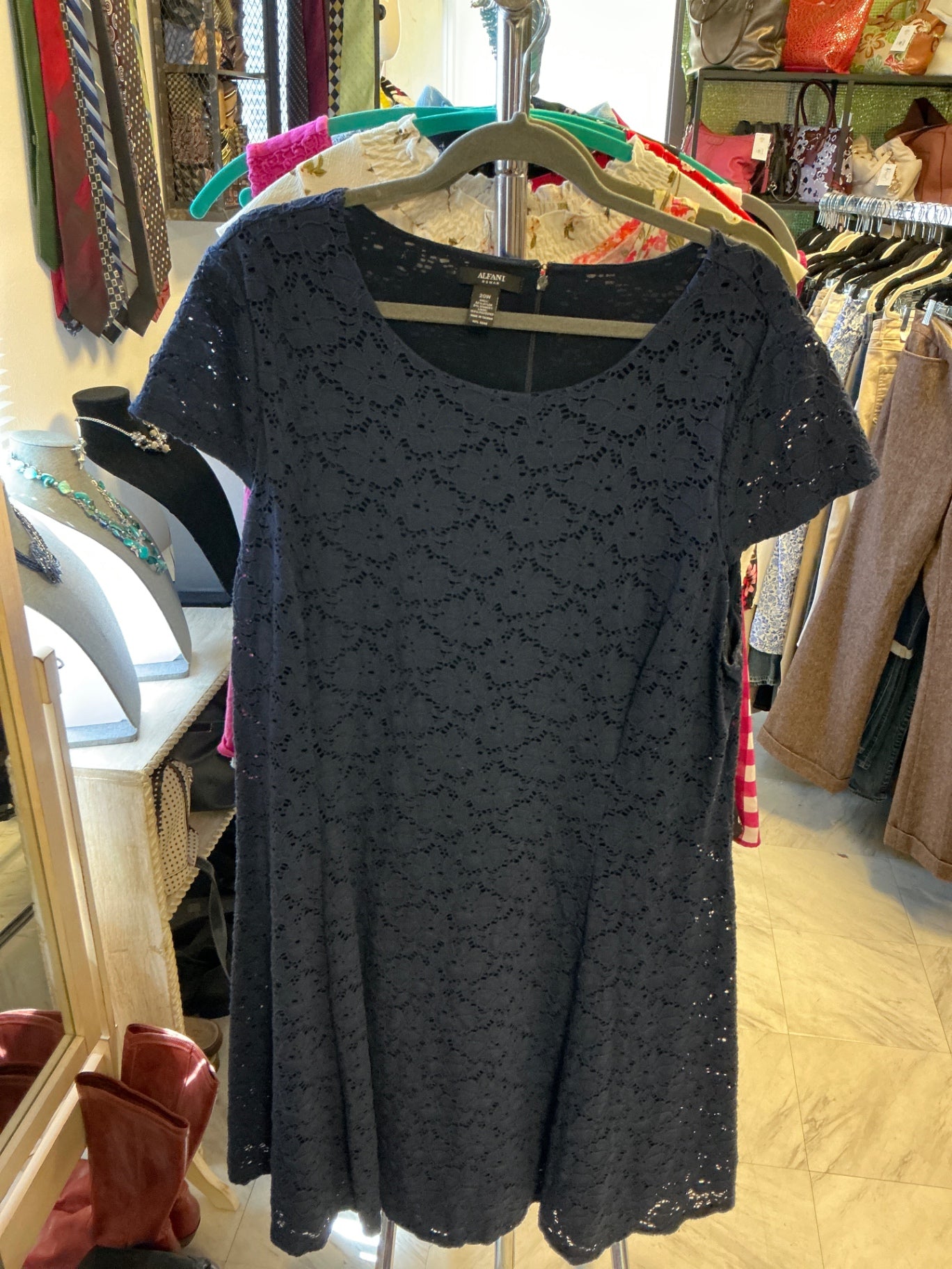 ALFANI Dress - Navy Blue - 20W