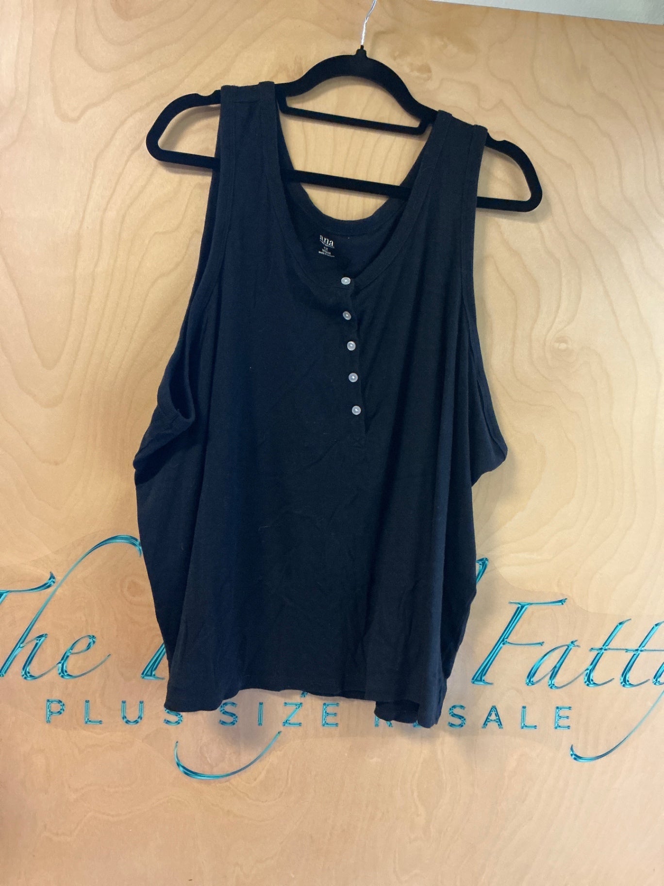 a.n.a Tank Top - Black - 5X