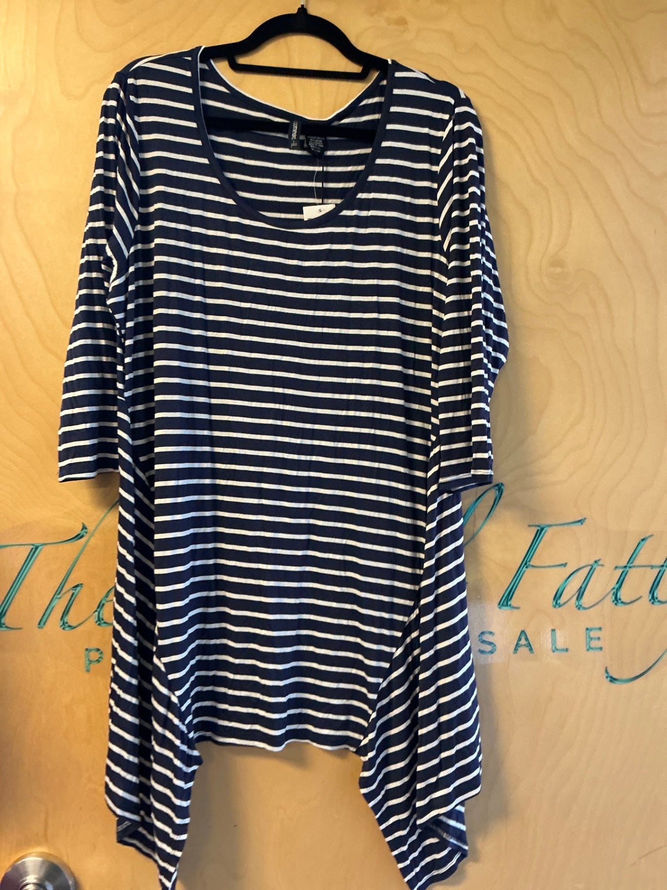 No Comment T-Shirt - Navy Blue and White - 2X