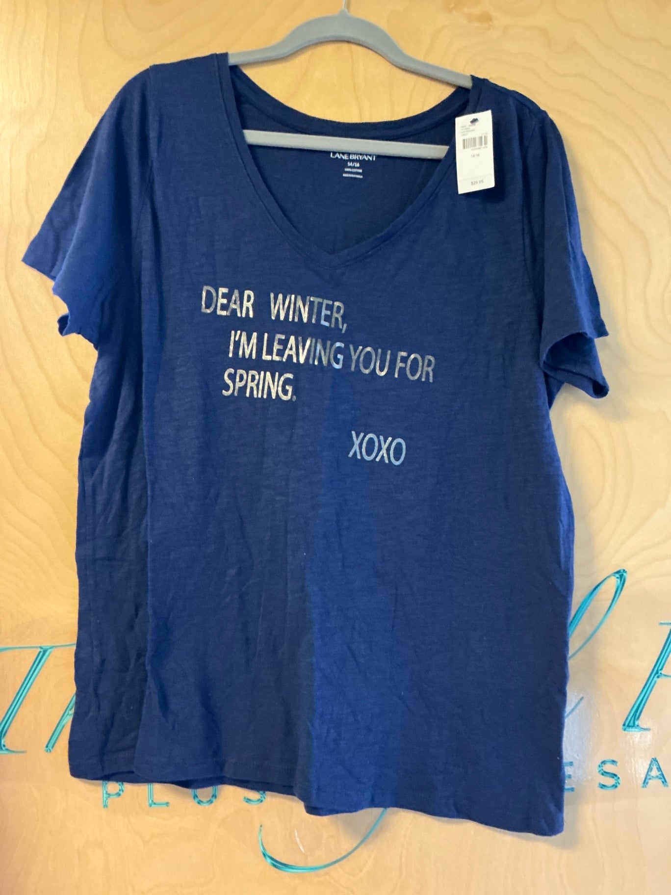 Lane Bryant T-Shirt - Blue - 14/16