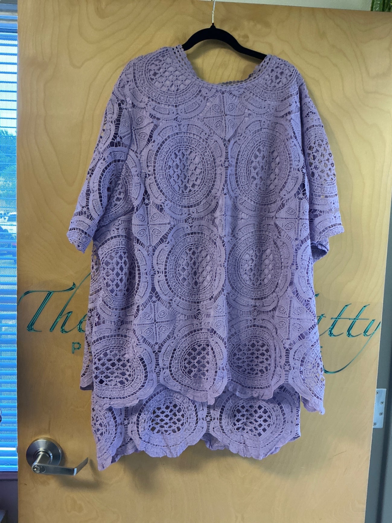 Ashley Stewart Blouse & Skirt Set - Lavender - 32