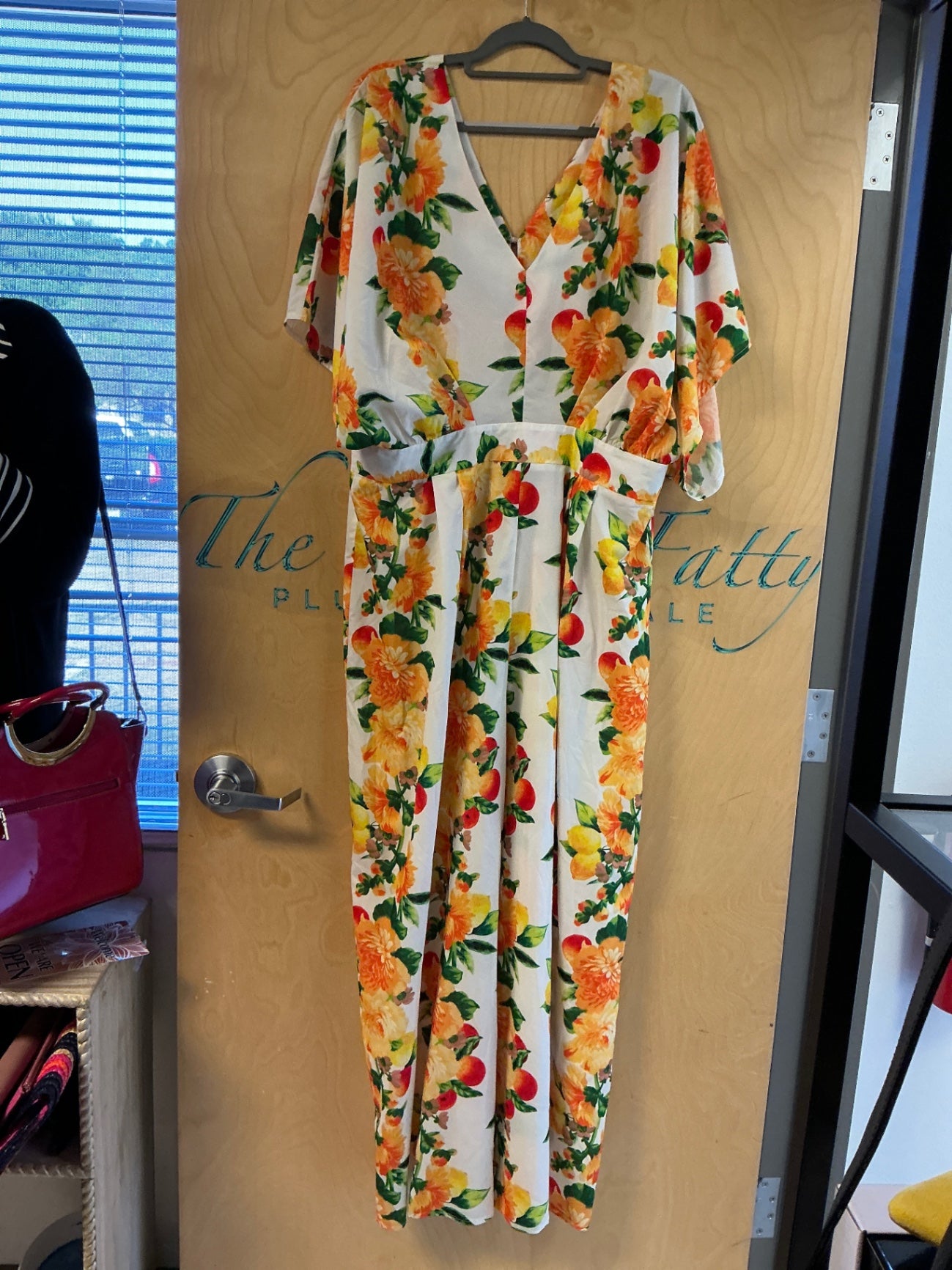 asos Design Jumpsuit - Multicolored (mainly white with orange, yellow, green, and red accents) - 16