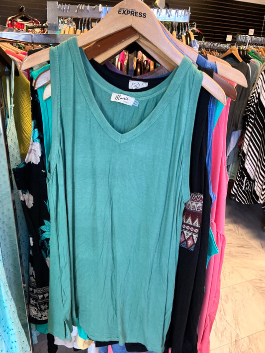 Blumin Tank Top 3X Green