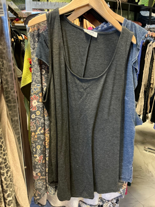 Zenana Tank Top 3X Dark Gray NWOT