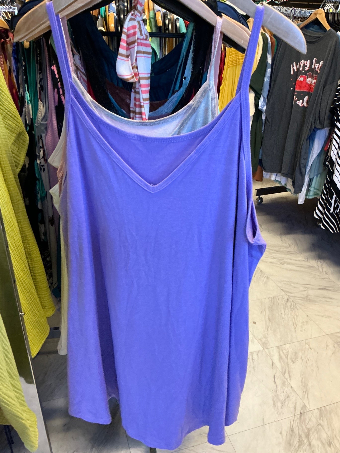 Zenana Tank Top 3X Purple NWOT