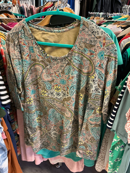 Catherine’s Blouse 14/16 Multicolored Paisley