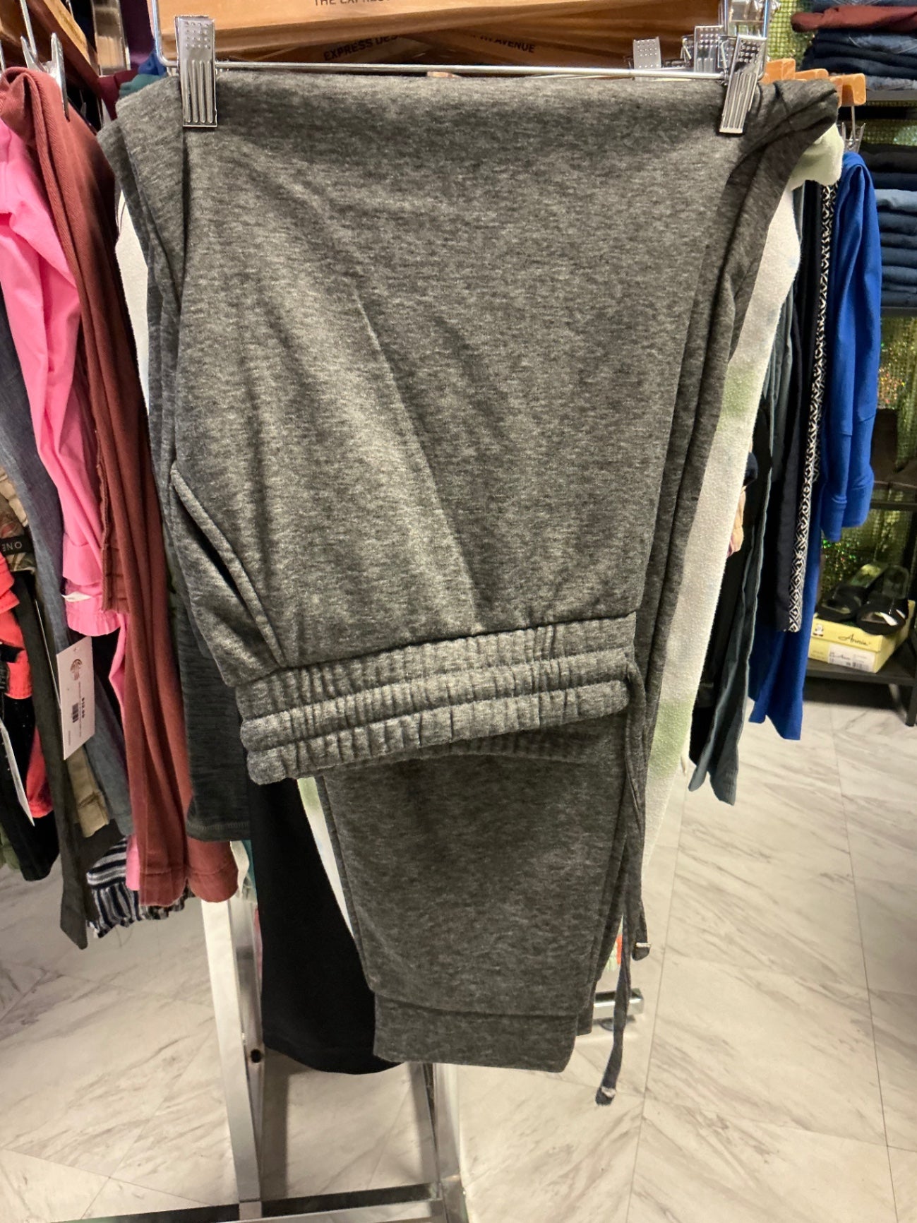 Zenana Jogger Pants 3X Gray NWOT