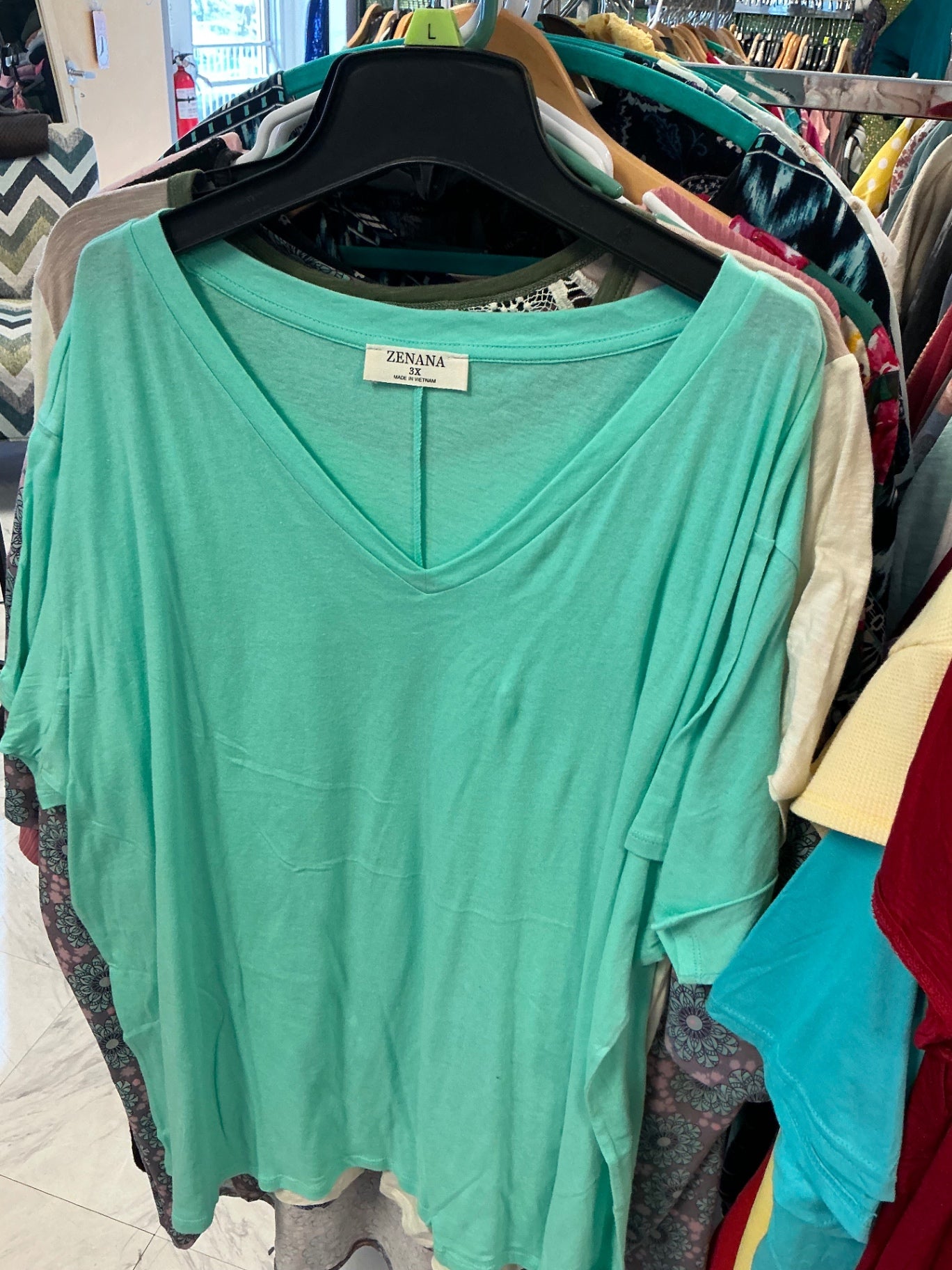 Zenana T-Shirt 3X Mint Green NWOT