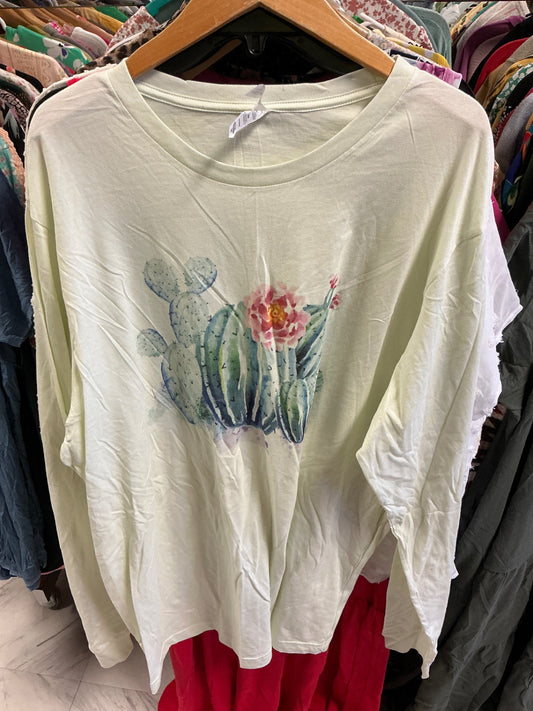 Canvas T-Shirt 2X Light Green NWOT