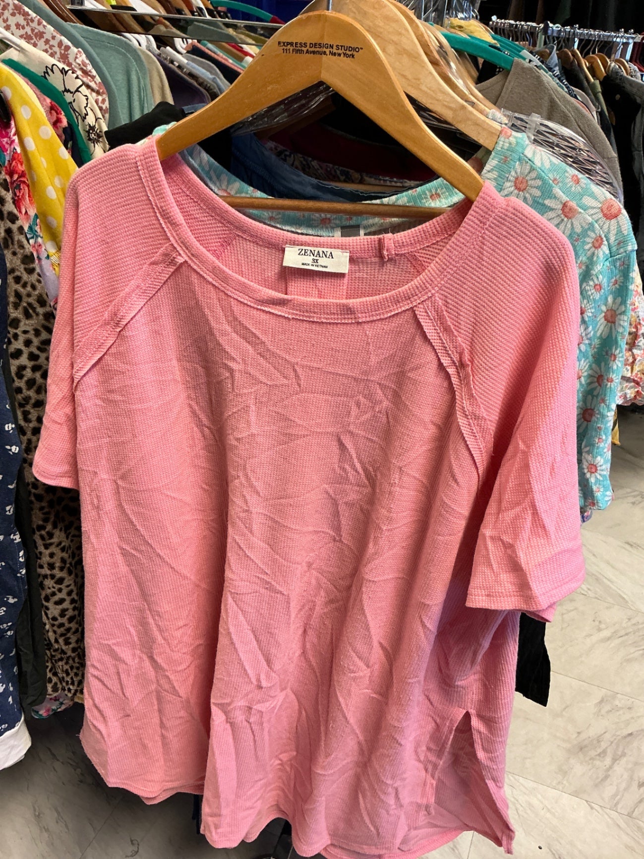 Zenana T-Shirt 3X Pink NWOT