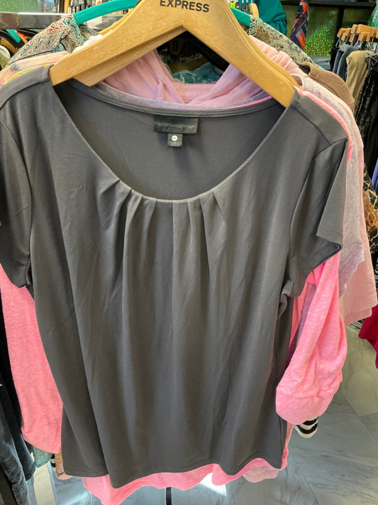 Worthington Blouse 1X Gray