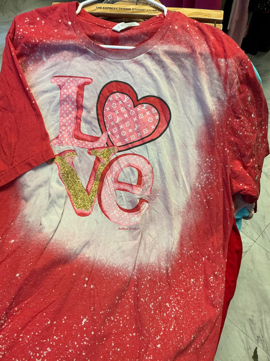 Canvas T-Shirt 3XL Red LOVE