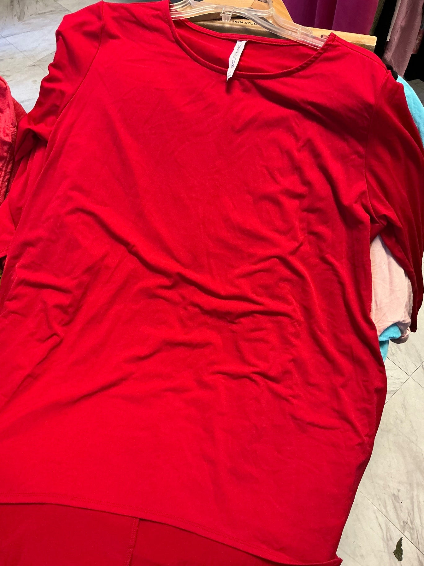 Zenana Long Sleeve Shirt XL Red NWOT