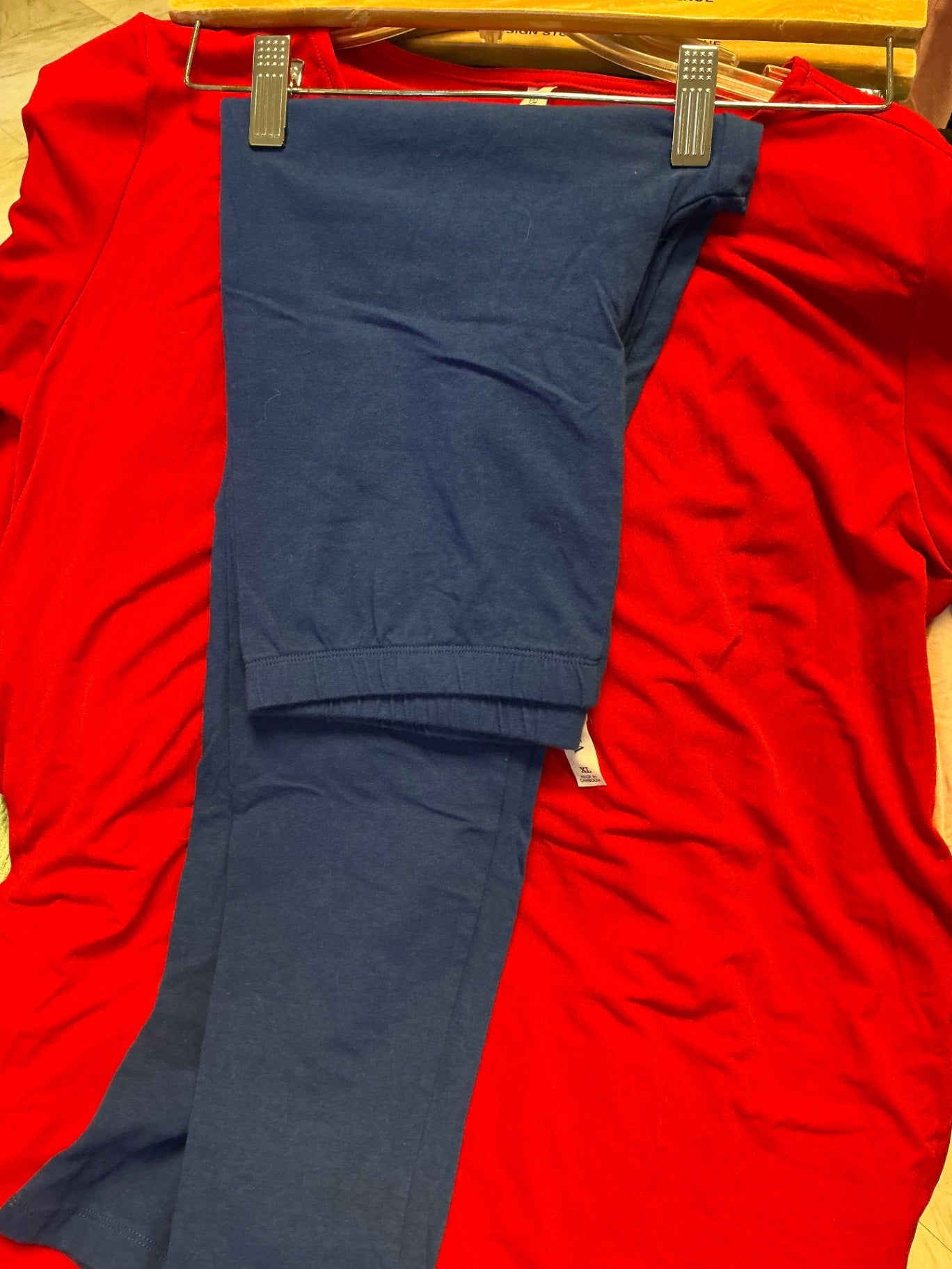 Zenana Leggings 1X Blue NWOT