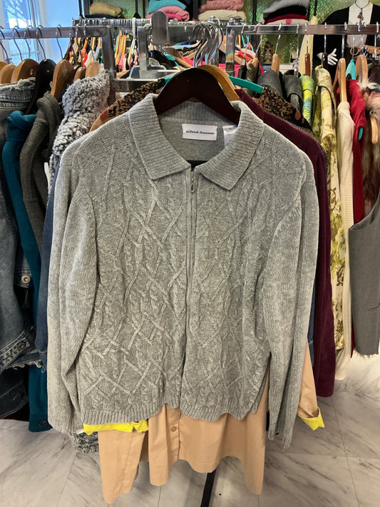 Alfred Dunner Cardigan XL Gray