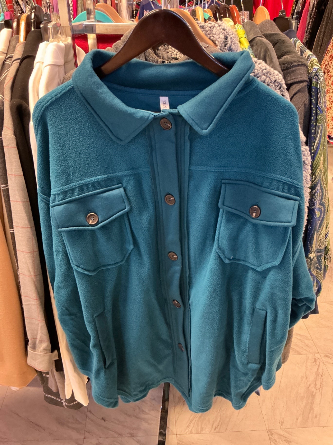 Zenana Jacket 3XL Teal