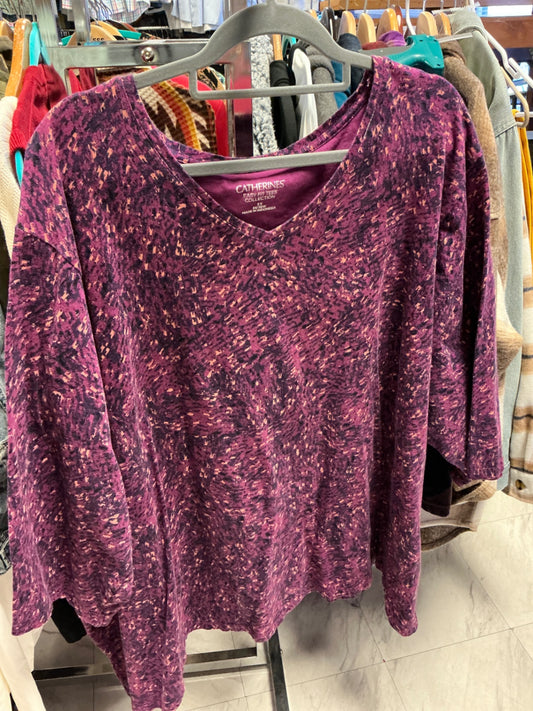 Catherines T-Shirt 5X Purple