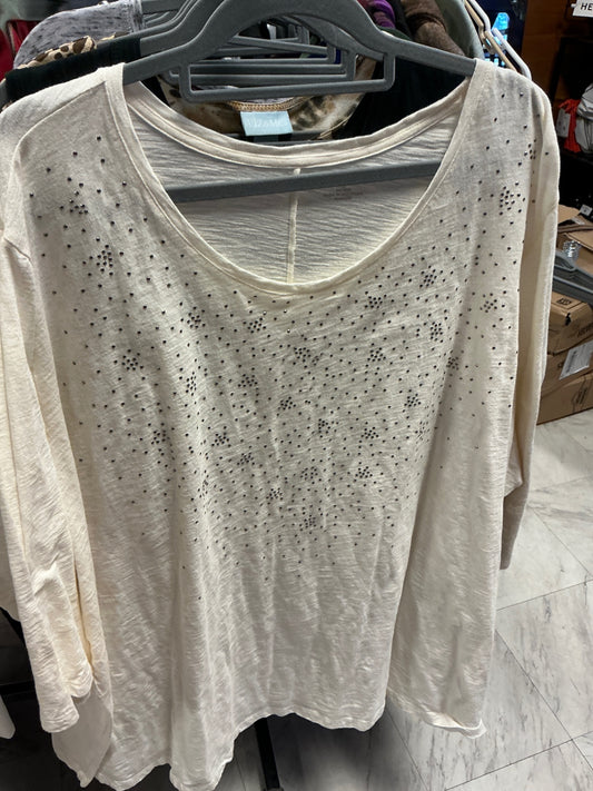 Catherine’s Long Sleeve Top 5X Cream