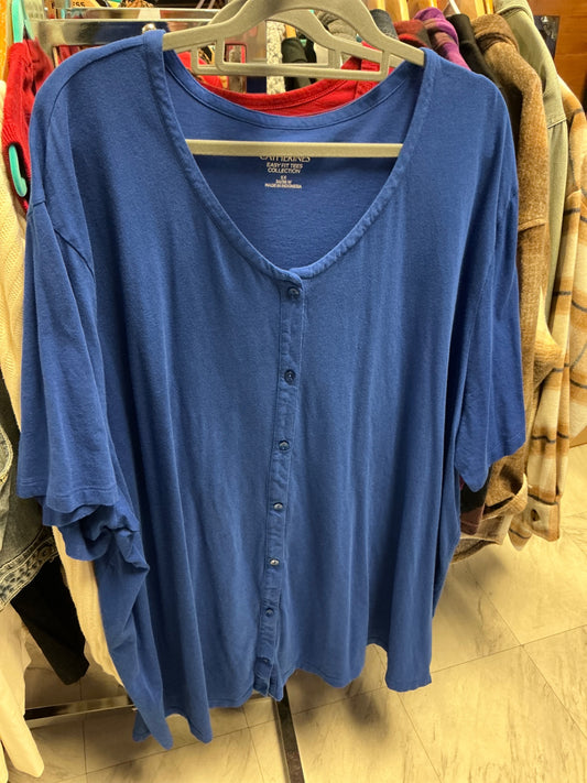 Catherines Cardigan 5X Blue