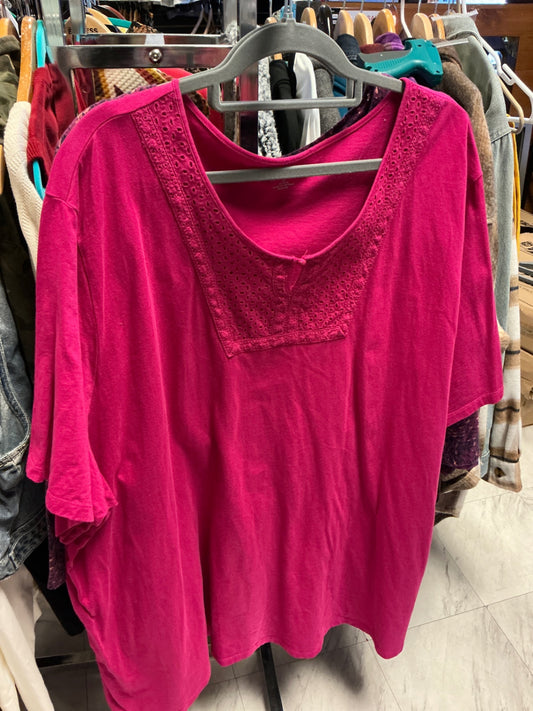 Catherine’s Blouse 5X Magenta
