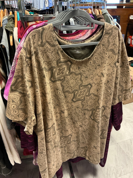Catherines T-Shirt 5X Beige