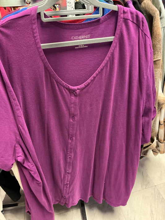 Catherines Cardigan 5X Purple