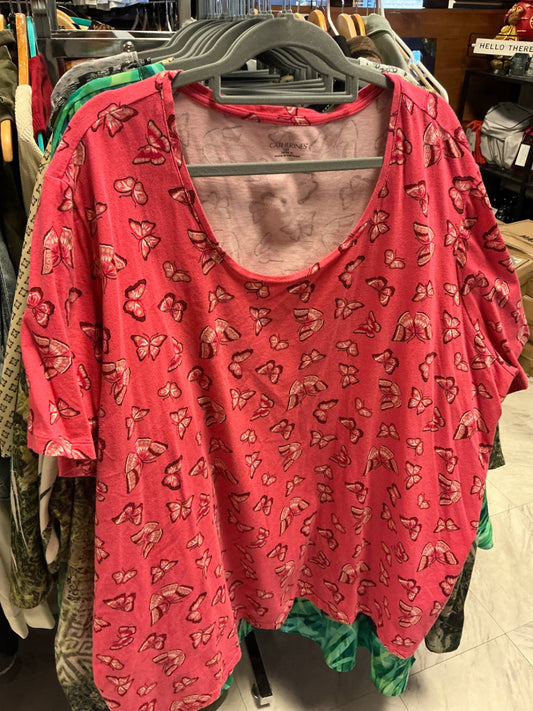 Catherines T-Shirt 5X Pink