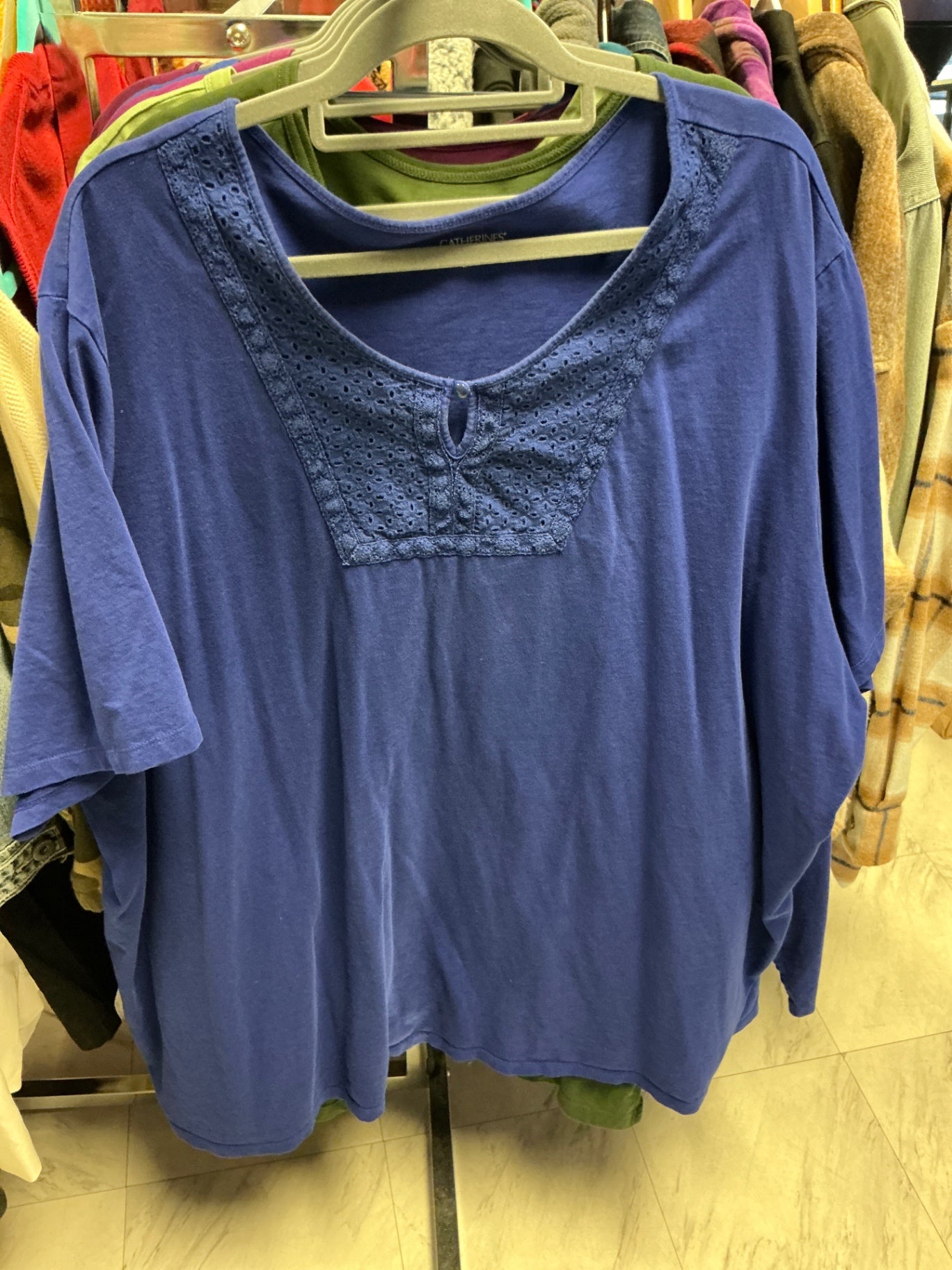 Catherines Blouse 5X Blue
