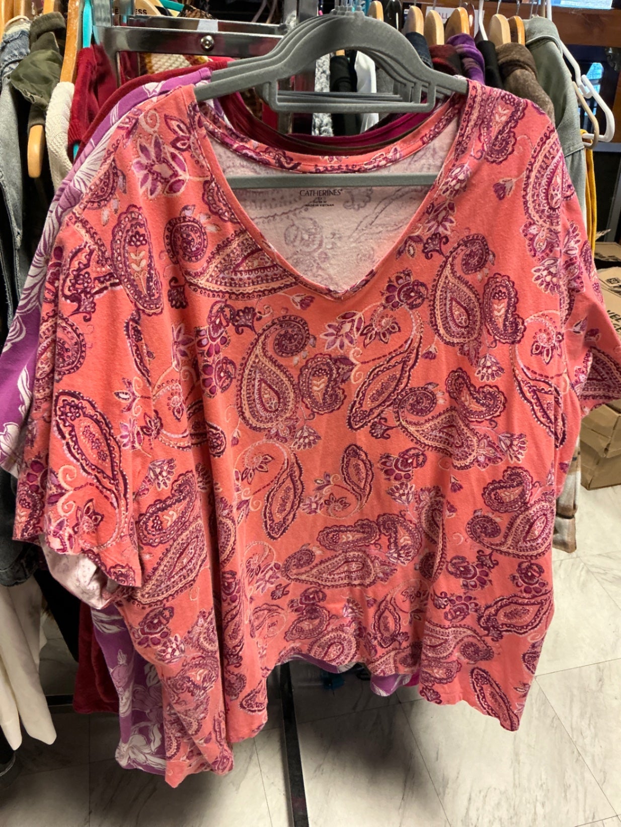 Catherines T-Shirt 5X Pink