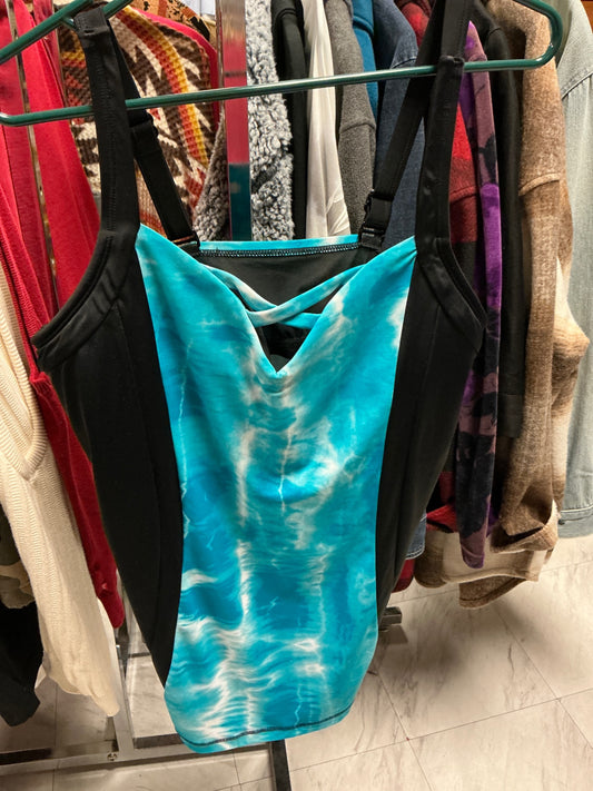 Cacique Tankini 16 Blue and Black