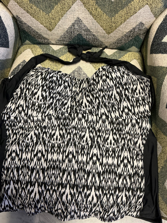 Catalina Tankini 3X Black and White