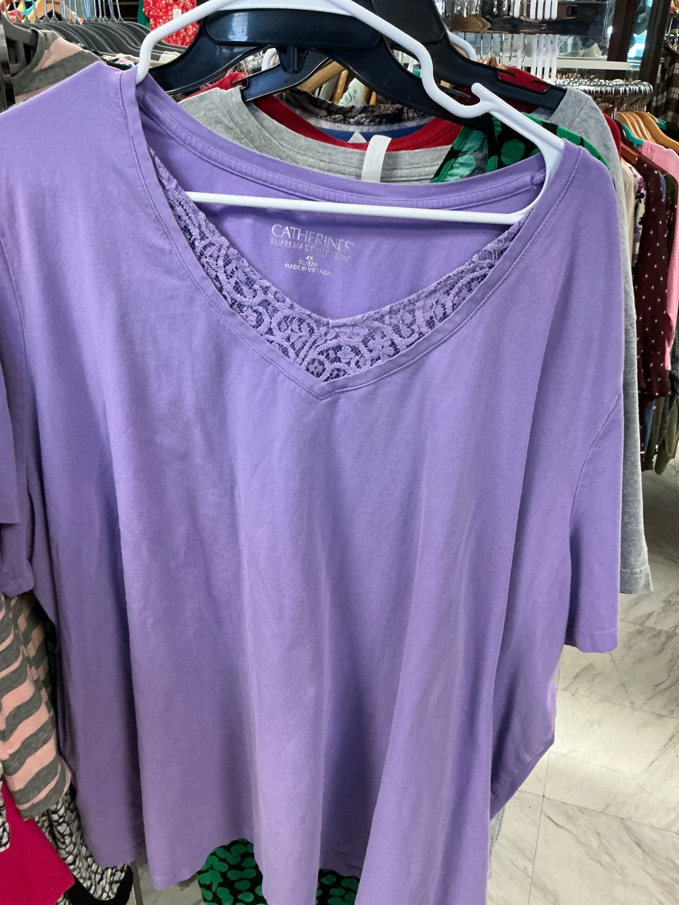 Catherines Top 4X Purple